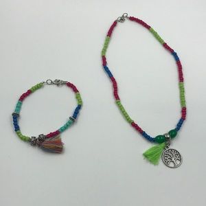 Tree of Life Necklace with Complimenting Bracelet